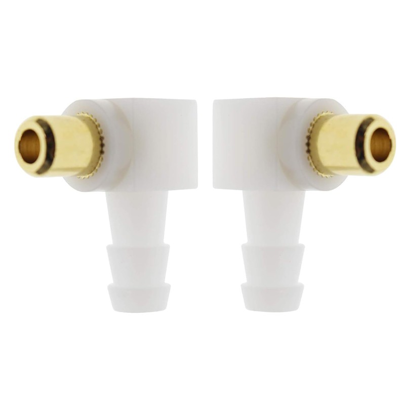 SAOIGEJUA (2Pack) Carburetor Fuel Fitting Elbow Carb Hose Connector Fits