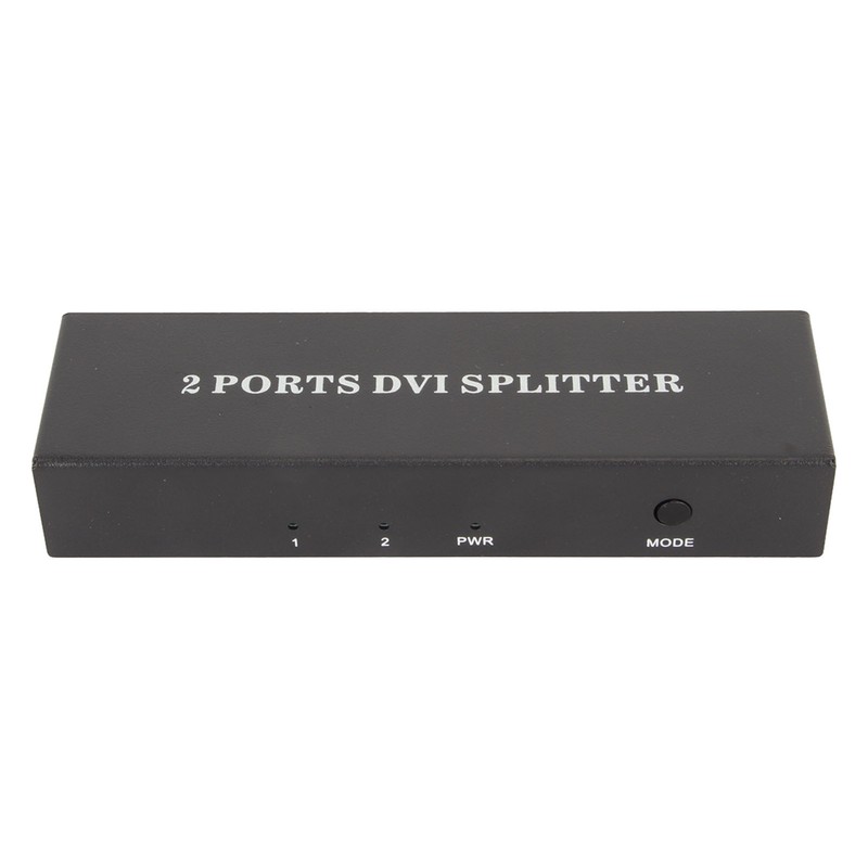 1x2 DVI Splitter 1 in 2 Out Support Resolution Up