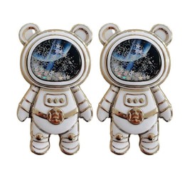 2Pcs Cute Phone Stand Holder, Cell Phone Astronaut Hidden Kickstand, Astronaut Phone Holder, Adjustable Tablet Phone Ring Stand with 3D Moving Star Sequins, Gift for Women Girl Cell Phone Stands