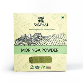 SAMYAM Moringa Leaves Powder - 200g Pack | Superfood Supplement, Plant-Based Nutrition