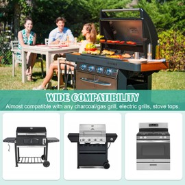 Hiorucet 18 Inch Cast Iron Griddle, Large Flat Top Plate for Gas Grills and Range Oven, Universal BBQ Cooking Grill Griddle Pan Insert with Handles for Indoor/Outdoor, Camping, Tailgating, Parties.