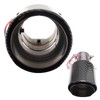 VEHSUN Muffler Cutter, LED Light Car, Downward Facing, Carbon Style,