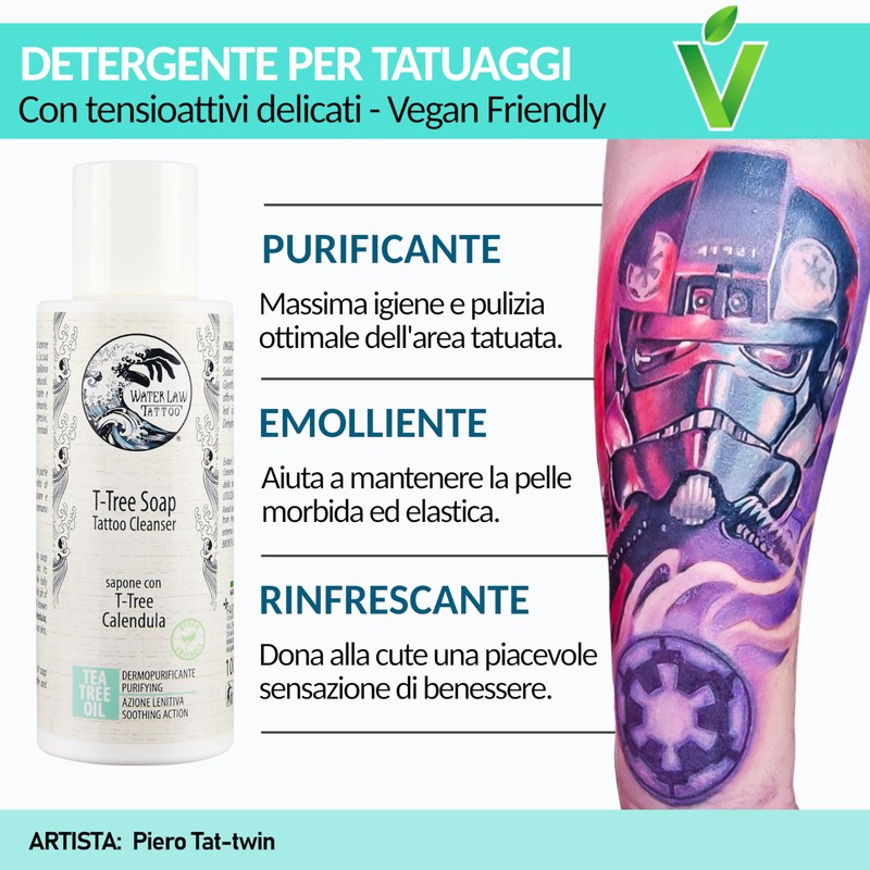 Water Law Tattoo T-Tree Soap Tattoo Cleanser - Sanfte Seife