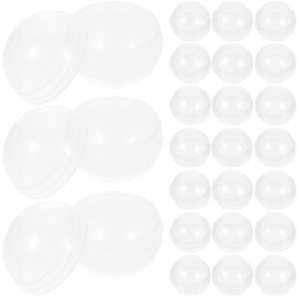 EXCEART Vending Machine Empty Round Clear Capsules 100pcs Gumball Machines Small Containers Surprise for Kids Party Favor 2.8X2.8cm