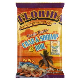 Florida Seafood Seasonings Crab & Shrimp Boil Garlic Butter 5 oz (4 Pack)
