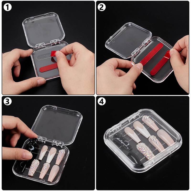 nbeads Press on Nail Boxes, Press on Nails Packaging Box