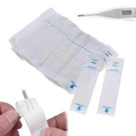 Pack of 100 Thermometer Cases, Disposable Thermometer Protective Covers, Probe Covers, Hygiene Covers, Ear Thermometer, Digital Thermometer Probe Covers, Brown Thermoscan Protective Cap for