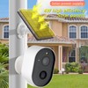 YUEKU Solar Power Smart Spotlight Surveillance WiFi Camera Wireless Outdoor