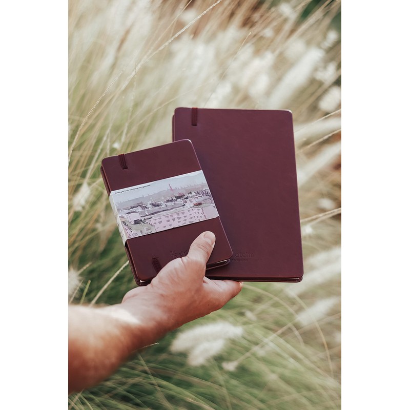 ETCHR 4x6 アコーディオン水彩スケッチブック - ホットプレス水彩紙 - 水彩ガッシュミックスメディアまたはスケッチ用 - 100%コットン水彩紙ジャーナル -