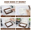 Buqoo Black Walnut Wood To Do List Holder with 50