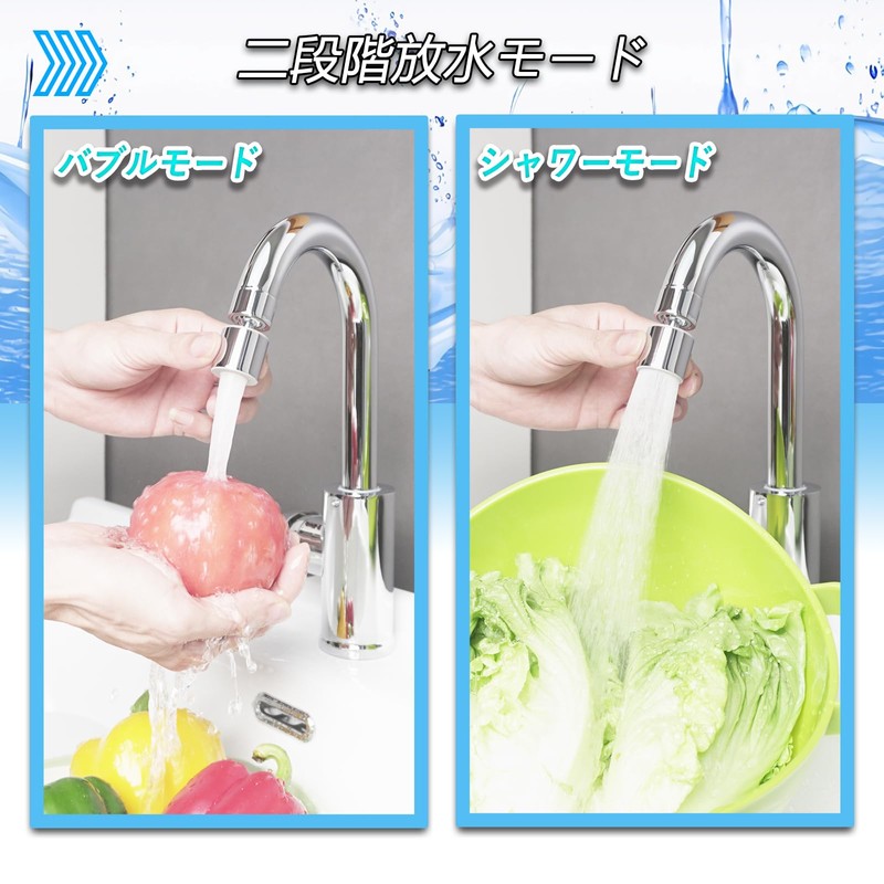 FNINIEK Faucet Shower, Water Saving, Foamer, Oscillating Shower,360 Degree Rotation,
