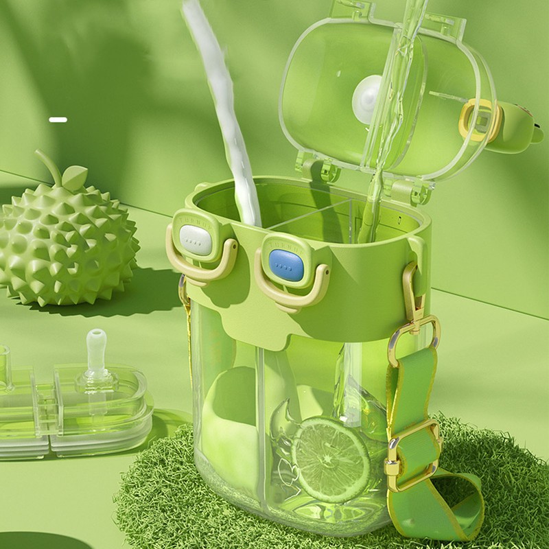 Kawaii Water Bottle Fashion Plastic Double Drinking Water Bottle with