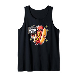 BE FRANK BUT BE KIND Weiner Funny Hotdog Costume Adult Kid Tank Top