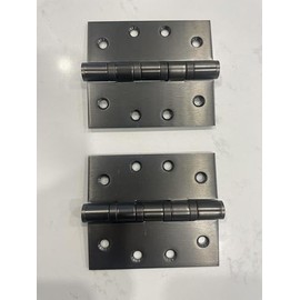 Door Hinges, Stainless Steel, 3.5 inch x 4 inch, 4 ballbearing, Black-Nickel Colour, 2 in Pack