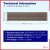 TURvent 17.7" x 3.6" Door Vents for Interior Doors -
