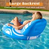 Sloosh Inflatable Pool Floats Lounger - Pool Floaties Blow Up