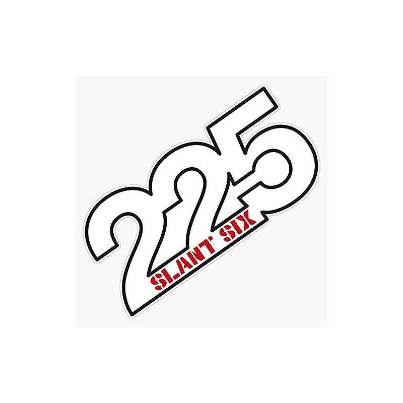 225 Slant 6 - Wedge Bumper Sticker Window Vinyl Decal
