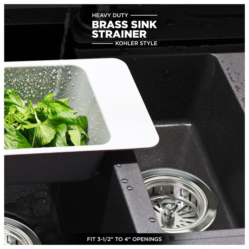 Highcraft 9735 Heavy Duty Kitchen Sink (3-1/2 Inch) Stainless Steel