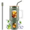 WINSA Glass Tumbler with Straw and Lid, 40 oz glass