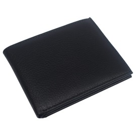 MARSHAL RFID Blocking Black Bifold Leather Wallet