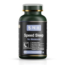 BNH Speed Sleep - Fórmula sin melatonina - Medicina antigua china - 15 hierbas - Otoño y permanece dormido más rápido - Despierta renovado y energizado - Sin sensación de aturdimiento - Relajarse