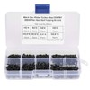 Self Tapping Screw,Fasteners Threaded Screw,400Pcs Black Cross Countersunk Wood Screws