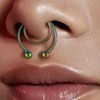 SSQKYZCSYZ 5Pcs Stainless Steel Nose Rings Hoop Gradient Nose Studs