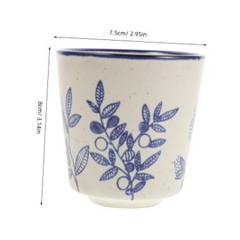 GLEAVI Japanese Ceramic Tea Cups Set Sturdy Matcha Drinkware for Rv Kitchens Easy Maintenance Versatile for Tea for Home Office Use