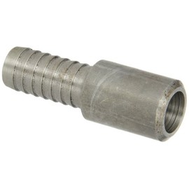 Dixon Valve STB5 Unplated Steel Shank/Water Fitting, King Combination Nipple with Beveled End, 3/4" Hose ID Barbed