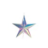 Gift Company Glow Star 3D with LED, M, Iridescent, 56