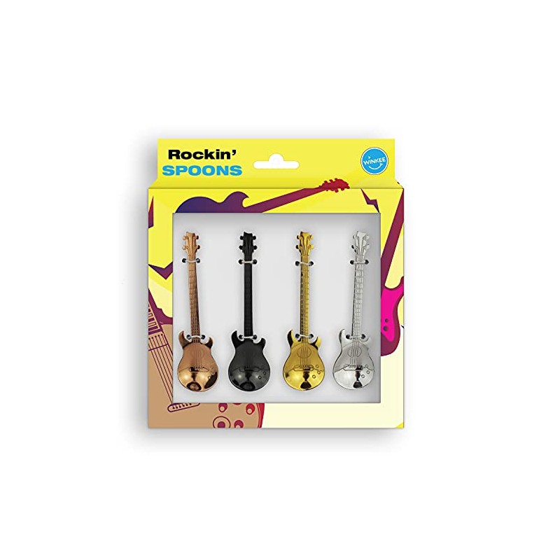 Winkee - Guitar Coffee Spoons Set of 4 - Stylish