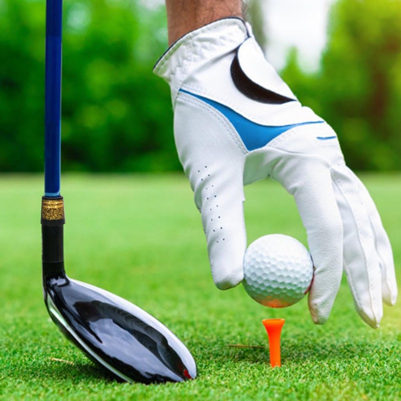 MiOYOOW 5/10PCS Golf Iron Ferrules, Gold/Silver Golf Tapered Ferrules Rubber