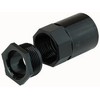 RND Conduit Female Adaptor BLK 25MM, Conduit Fittings Adapting Components