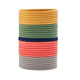 Goody Ouchless No-metal Hair Tie Elastics, Assorted Colors, 30-count, Pack of 3 (1945472)