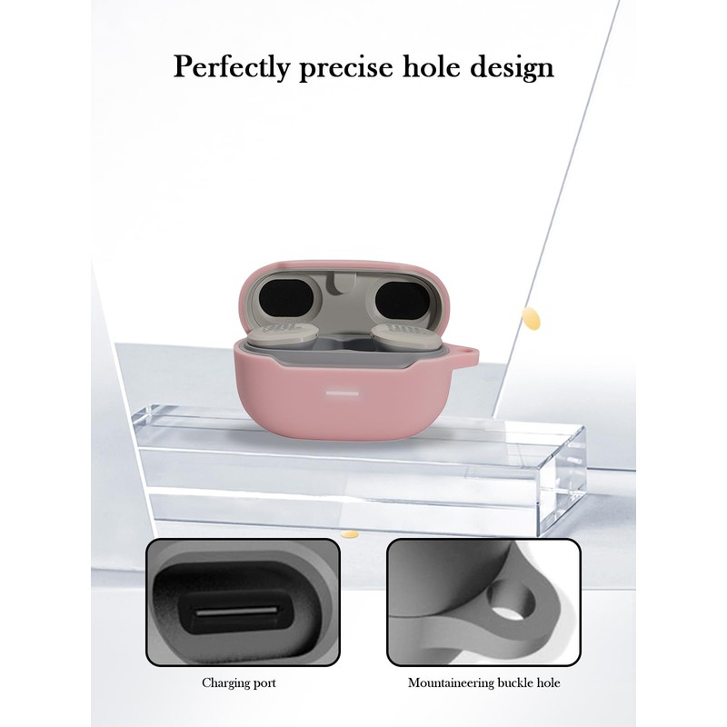 Case for JBL Endurance Race Wireless Earbuds,Soft Protective,Shockproof, BOVUGAC Silicone