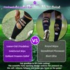 GRASSENGINE Pre-Cut Grip Soccer Socks with 3 Holes - Anti-Cramp