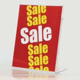 My Charity Boxes Thick Acrylic Sign Holder Ad Frame 5'' X 7'' Photo Display Brochure Holder Clear Acrylic Picture Holder Display(3 Pack)