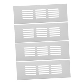 ABOOFAN 4PCS Air Vent Cover Heavy Duty Louvered Grille for Versatile Use Wardrobe Cabinet Kitchen Bathroom Quick Easy Installation