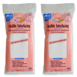 Pellon Pellon 15 inches x 3 yards White Fusible Interfacing, 2 Pack