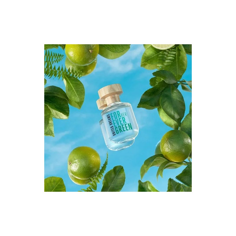 Perfume Forever Green United Dreams Benetton para ella, 80 ml
