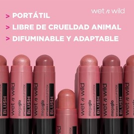 Rubor en Barra Hidratante Tinta para labios y mejillas, con Vitamina E, Alta Pigmentación, Larga duración. Textura Suave,Acabado Brillante, Fácil aplicación, Blush Stick, Vegano, Libre Parabenos,multiusos rostro, mejillas y ojos. (DUSTY PINK)