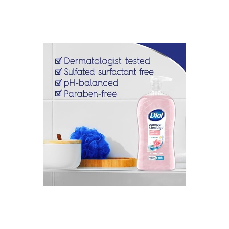 Dial Body Wash, Silk & Magnolia with Silk Protein, 32