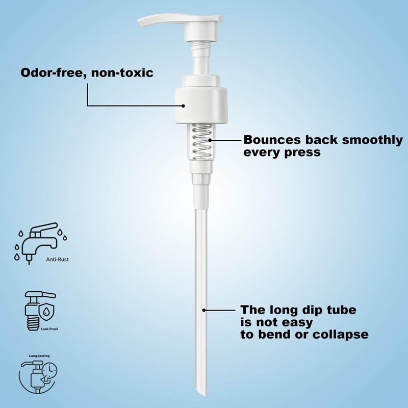 Soap Dispenser Pump Compatible with Dr. Bronner Soap, 32oz Bottles,