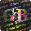 Holographic labels BY EtikettenWorld 12 mm x 12 mm GB EW-H-GB199 , Tamper proof, Water proof, Security seal labels (30)