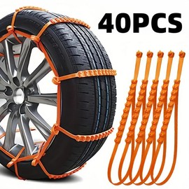 Universal Off-road Car Snow Tire Anti-skid Chain, Durable Rolled Belt for Winter Ice and Snow Track Traction, Easy To Install and Remove Tire Belt
