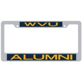 Stockdale West Virginia Mountaineers Metal Alumni Inlaid Acrylic License Plate Frame