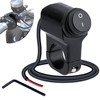 Motorcycle Handlebar Switch 12V, Waterproof Motorcycle Light Toggle Switch, Aluminum