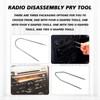 Hirificing 4PCS Radio Removal Pry Tool Kit, V-Shaped Stainless Steel