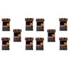 KMC Hyper Matte Sleeves Premium Black ×10 Sets (10 Packs/total