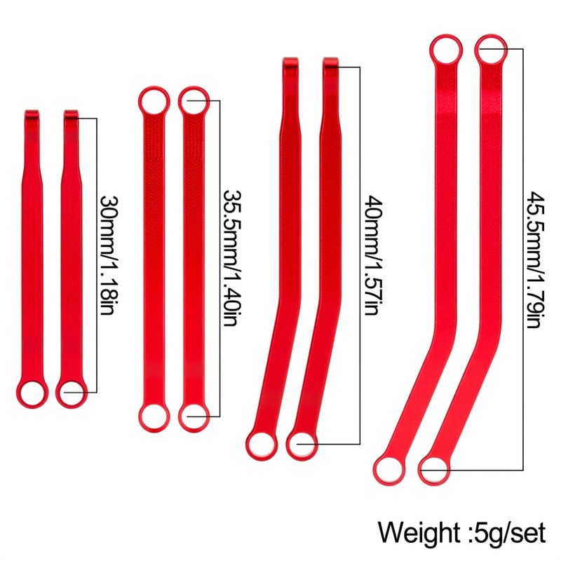 Aluminum High Clearance Chassis Links Suspension Steering Links Set for